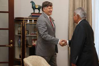 Landau se reunió con el presidente José Raúl Mulino.