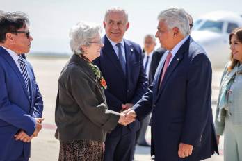 A su llegada a la capital mexicana, Mulino fue recibido con los más altos honores por autoridades del Gobierno de México.