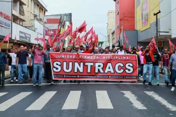 Suntracs: firme, unido y luchando