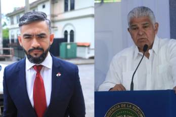 Luis Duke y José Raúl Mulino.