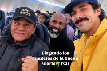 En las imágenes, compartidas en redes sociales, se le ve sonriente y rodeado de seguidores.