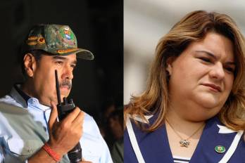 Nicolás Maduro y Jenniffer González-Colón.