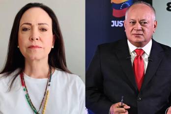 María Corina Machado y Diosdado Cabello