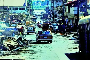 Barrio de El Chorrillo, escena de la devastación provocada por la intervención militar estadounidense en 1989.