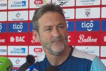 El entrenador de la selección de Panamá, Thomas Christiansen.