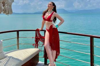 Mirna Caballini, Miss Universo Panamá, en Phuket.