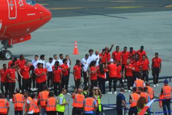 En una presentación muy emotiva en el Aeropuerto Internacional de Tocumen, el equipo tuvo la oportunidad de despedirse por última vez ante los medios y fanáticos que estuvieron presentes en el evento.