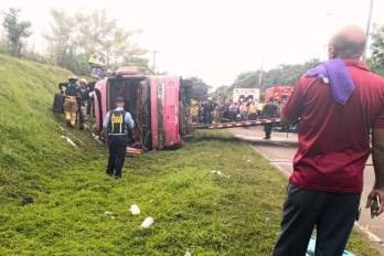 El accidente ocurrió en la vía Panamericana, a la altura de Unión de Azuero.