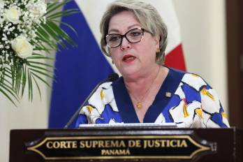 Magistrada presidenta de la Corte Suprema de Justicia, María Eugenia López Arias.