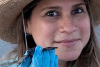 Nilena Marín apuesta por la protección de las tortugas marinas.