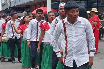 El Desfile de las Mil Naguas se celebró por primera vez este sábado 18 de octubre en esa ciudad de David.
