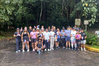 Caminata en el Cerro Ancón, como un acto conmemorativo de la entrada en vigencia de los Tratados Torrijos-Carter.