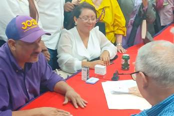 Jorge Herrera durante su postulación.