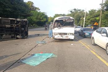 El incidente se registró a las 7:35 a.m.