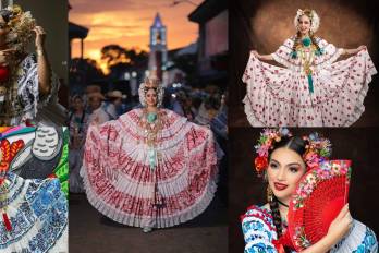 Las polleras se tomaron las redes sociales de las famosas de Panamá.