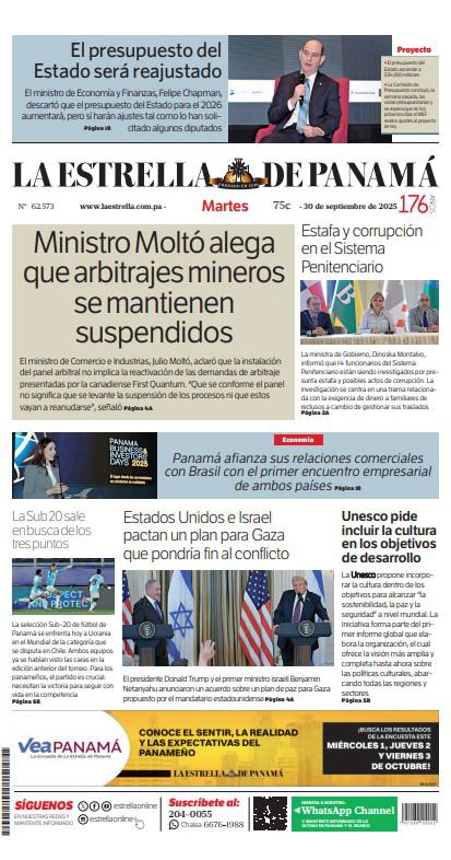Portada del impreso del 30 de septiembre de 2025