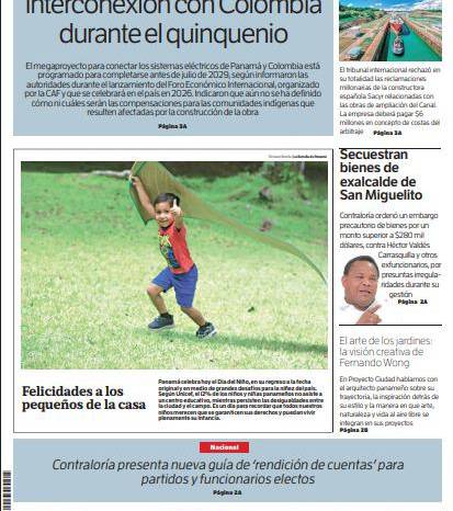 Portada del impreso del 1 de noviembre de 2025