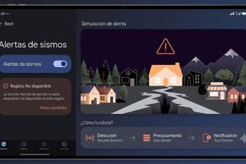 Captura de pantalla que evidencia la restricción geográfica del sistema de alertas de Google en el país.