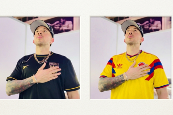 El cantante urbano De La Ghetto publicó dos fotografías donde luce las camisetas de Panamá y Colombia