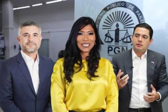 De izquierda a derecha: Rafael Sabonge, exministro del MOP; Nadia del Río, exdirectora ejecutiva institucional del Ministerio de la Presidencia y José Gabriel Carrizo, exvicepresidente y exministro de la Presidencia.