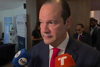 El canciller de la República Javier Martínez-Acha este miércoles durante el XXI Congreso Panameño de Derecho Procesal.
