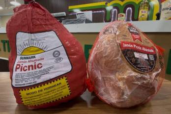 Jamón picnic es un producto que se consume mucho para la época navideña.