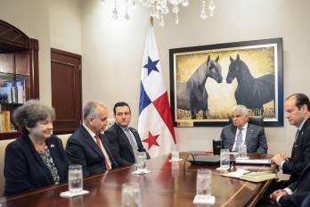 El presidente Mulino también presentó los planes de desarrollo nacional.