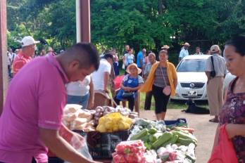 Celebración de agroferia del IMA en el sector de Santiago.