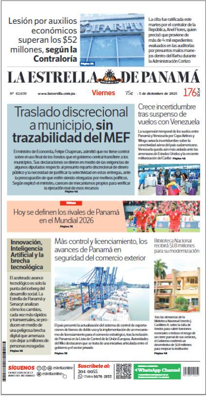 Portada del impreso del 5 de diciembre de 2025