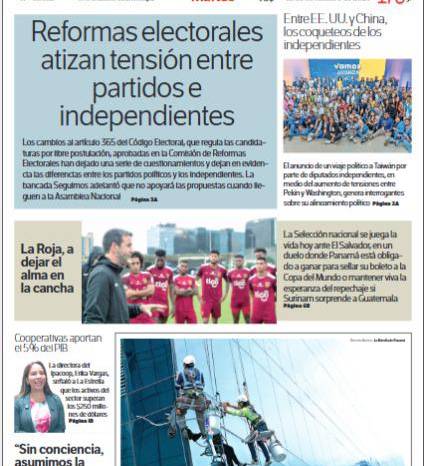 Portada del impreso del 18 de noviembre de 2025