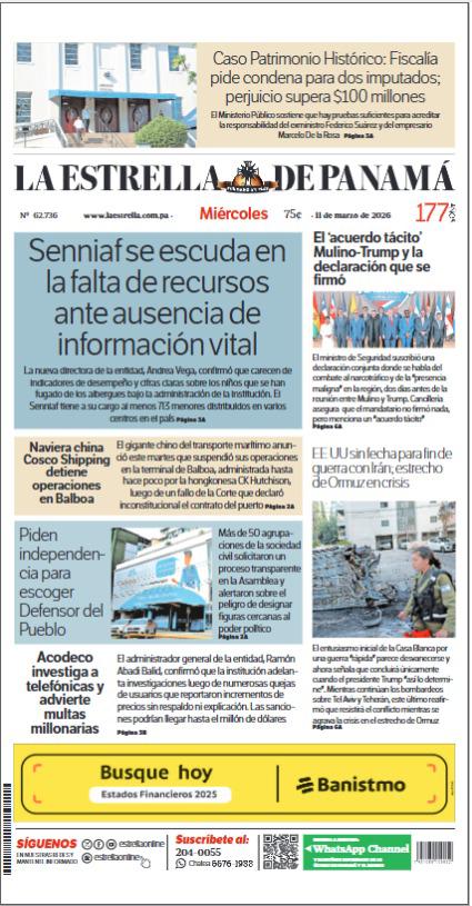 Portada del impreso del 11 de marzo de 2026