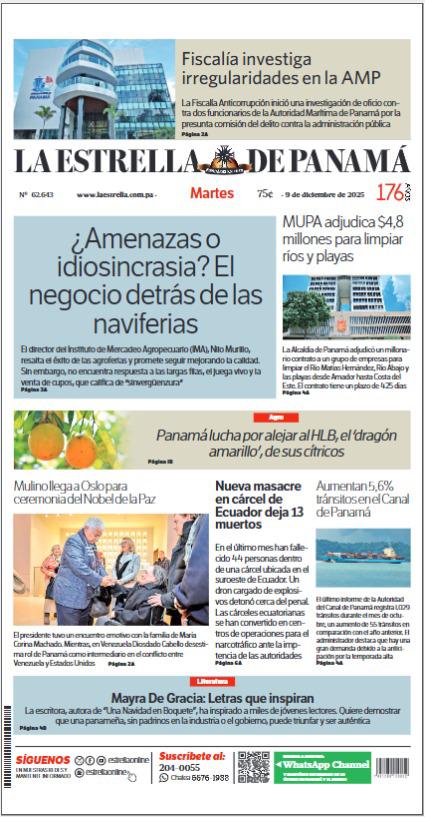 Portada del impreso del 9 de diciembre de 2025