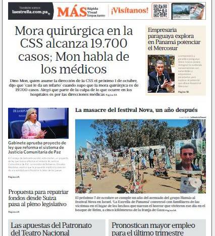 Portada del impreso del 18 de septiembre de 2024