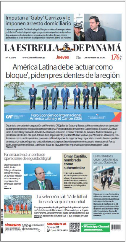 Portada del impreso del 29 de enero de 2026