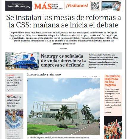 Portada del impreso del 17 de septiembre de 2024