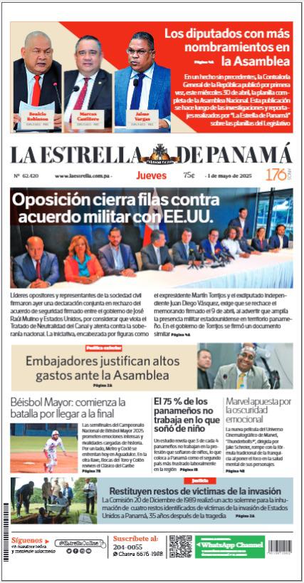 Portada del impreso de 1 de mayo de 2025