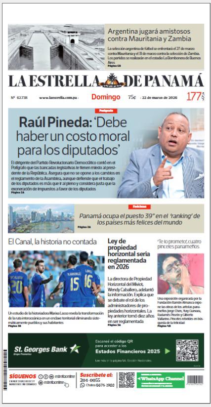 Portada del impreso del 22 de marzo de 2026