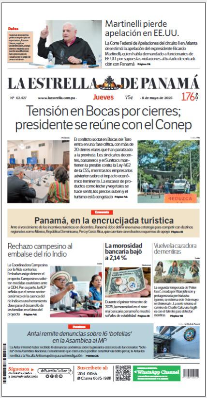 Portada del impreso de 8 de mayo de 2025