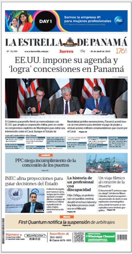 Portada del impreso del 10 de abril de 2025