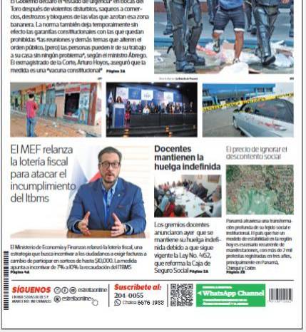 Portada del impreso de 21 de junio de 2025