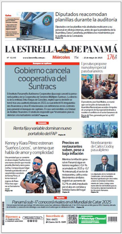 Portada del impreso de 21 de mayo de 2025