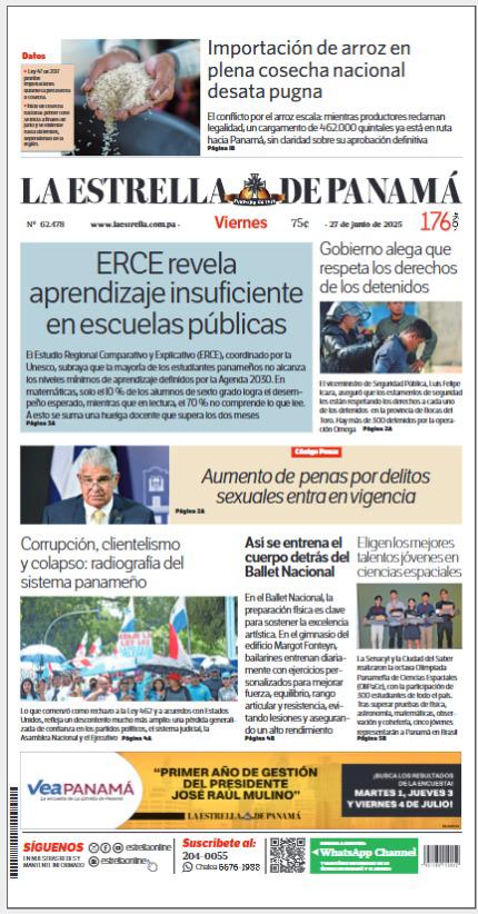Portada del impreso de 27 de junio de 2025