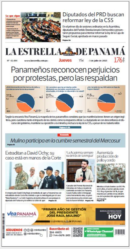 Portada del impreso de 3 de julio de 2025