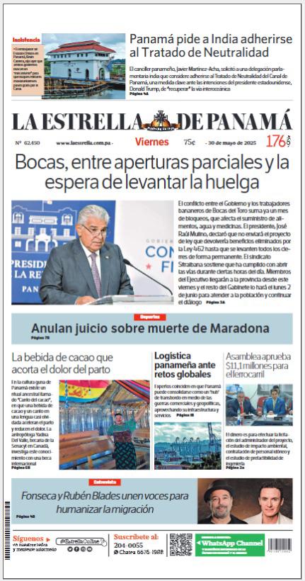 Portada del impreso de 30 de mayo de 2025