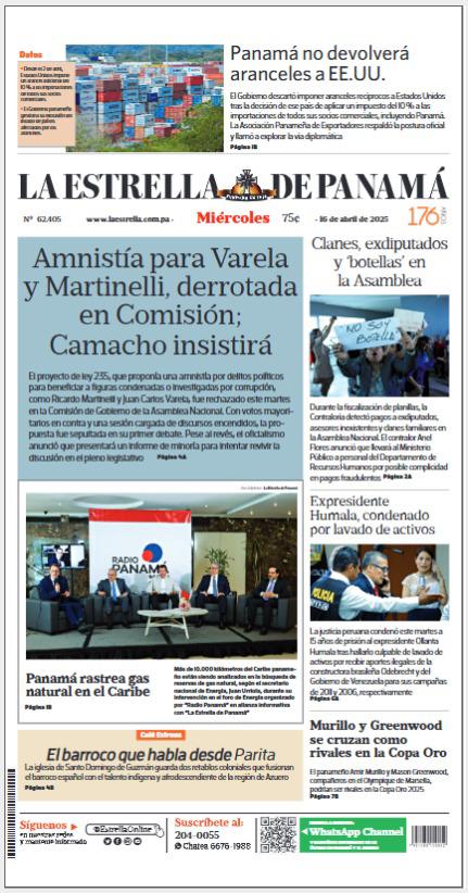Portada del impreso del 16 de abril de 2025