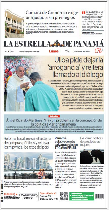 Portada del impreso de 2 de junio de 2025