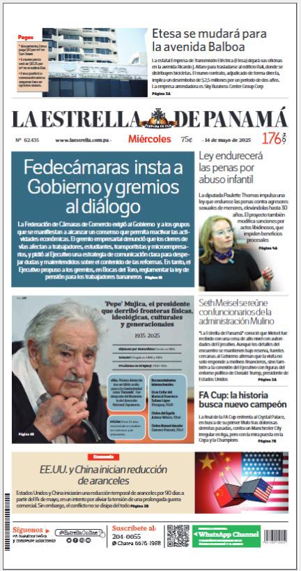 Portada del impreso de 14 de mayo de 2025