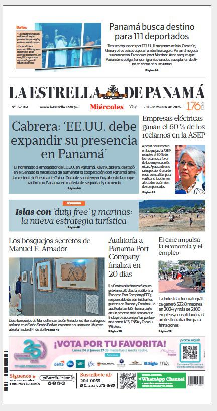 Portada del impreso del 26 de marzo de 2025