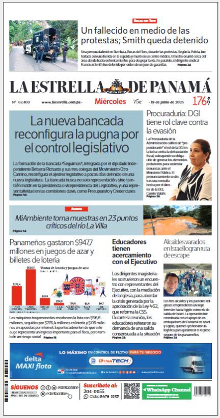 Portada del impreso de 18 de junio de 2025