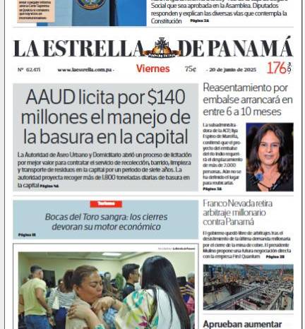Portada del impreso de 20 de junio de 2025